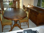 Solid English Oak Dining Suite