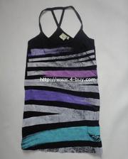 Selling impressive ROXY vests. 
