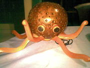 Art Gallery of Mr m Wayan Wetja's(bali)coconut shell squid lamp