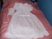smocked hand embroidered christening wear by cutiepye