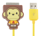 Cartoon monkey yellow Apple Cable