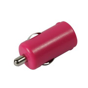 Pink USB car charger (High power) 1000mA