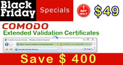 EV SSL Certificate for $49/yr on Black Friday,  Nov. 25 One Day Only