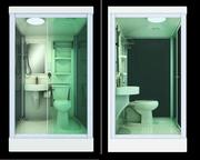 Shower Cabin /Pod with Toilet and Sink Pre-manufactured All-in-One Bat