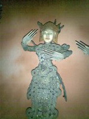 Balinese ancient coin statue