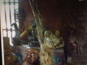 Art Gallery of MrM Wayan Wetja's(Bali)up two hands statue