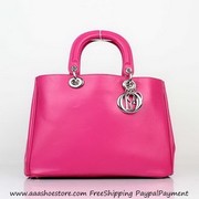 Hot sale Christian Dior Smooth Tangerine Leather 