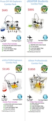 Hot 3Dstuffmaker Printer Packs 