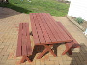  Picnic table and bench seats
