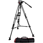 Manfrotto 504HD Head w/546B 2-Stage Aluminum Tripod-TopendAU