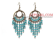 Vintage Style 4mm Turquoise Earrings 