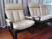 Tessa leather  lounge set