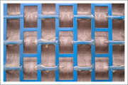 Hook strip pyramid screen is supplied with layers for mining