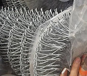 Galvanized chain link fence is used for garden fencing solution