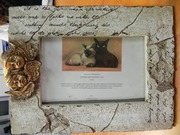 Photo Frame clay or brick styled old look 