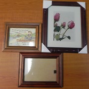 3 standard Timber Frames(14x10cm),  (20x25cm),  (17x11.5cm) 