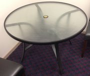 Round Glass Table - Outdoor