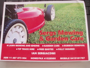 SERGYS MOWING AND GARDEN CARE