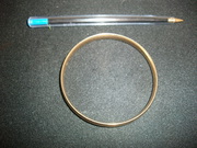 9ct yellow gold solid bangle