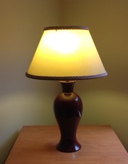 Burgundy table lamp for sale