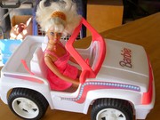 Barbie Car and Barbie doll. (Pink)