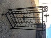 Wrought iron wine rack 