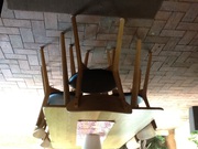Dining table and six chairs