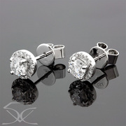 Diamond Halo Earring