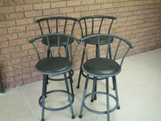 Bar Stools - Retro - Swivel - Set of 4