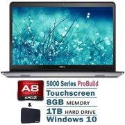 Dell 5000 Series Touchscreen Pro Laptop Flagship Silver Edition AMD Qu