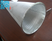 Temporary cone strainer