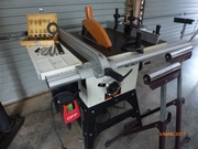 Table Saw With Tilting Head,  Table Extension and Router Extension
