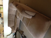 L Shaped 6 seater Suede Brown colour very modern style Natuzzi Lounge 