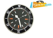 Submariner Wall Clock Chrome Steel Sport Designer Home Decor