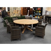 TEAK VILLA 1700 OUTDOOR DINING + 6 CARIB