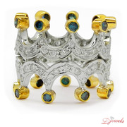 Crown Shape Diamond Ring Hippuris