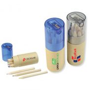 Imprinted 2 In 1 Pencil Set | Printed Coloured Pencils At Vivid Promot