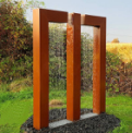 Charming garden decoration-corten steel water fall