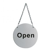 Stainless Steel Door Sign - Open & Closed