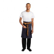 Whites Bistro Apron Blue Denim - 1000 x 900mm