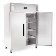 Polar 2 Door Upright Freezer 1200Ltr Stainless Steel