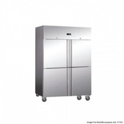Fed Grand Ultra Four 2/1 S/S Door Upright Freezer 1200L GN1200BTM