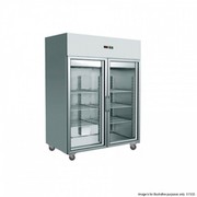 GN1410BTG Grand Ultra Double Glass Door Upright Freezer 1470L
