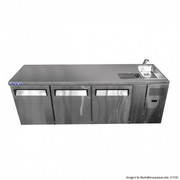 Grand True Quality Three Door Work Bench Fridge With Sink Gtr3100Bs
