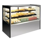 Polar Patisserie Display Fridge 1800mm - Black Trim