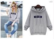 HOODED LONG SLEEVE FEMALE SWEATSHIRTS