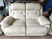 3-PIECE LEATHER RECLINING LOUNGE SUITE