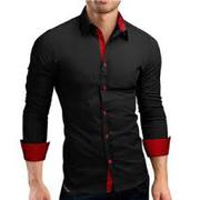 VISADA JAUNA MEN SHIRTS EUROPE SIZE NEW ARRIVALS SLIM FIT MALE SHIRT