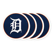 MLB Detroit Tigers Vinyl Coaster Set (Pack Of 4)