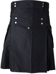 Damn Near Kilt ‘Em Men’s Greenhorn Utility Kilt Large Black